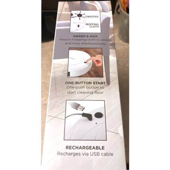 Robot Sweeper For Hardwood Floors New In Box SR1010RW Color White NIB - Picture 8 of 9